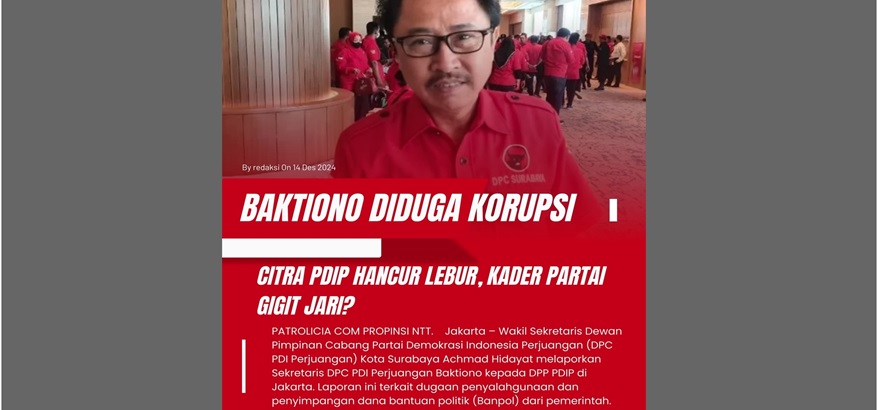 Sekretaris DPC PDIP Surabaya Dituding Terlibat Praktik Curang, Mahkamah Partai Diminta Bertindak