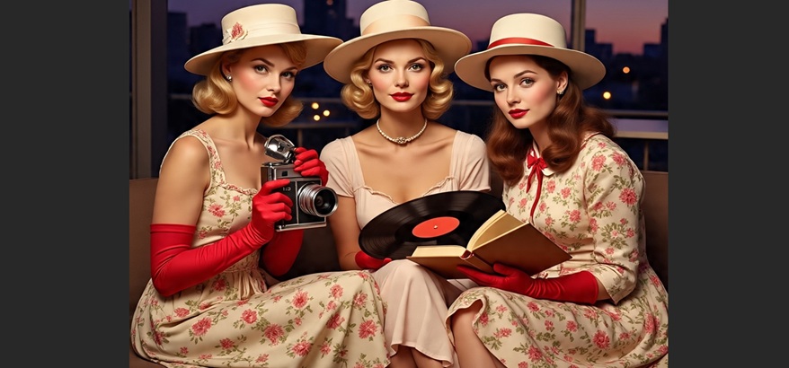 3 Vintage Chicks, Menghidupkan Kembali Pesona Gaya Retro di Era Modern
